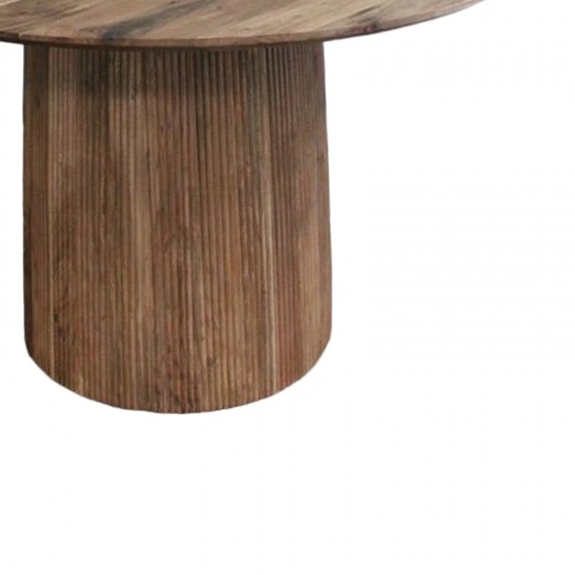 Canicule table pakoworld solid acacia wood in natural shade D120x79cm