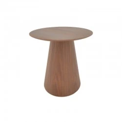 Τραπέζι σαλονιού Donda pakoworld mdf-μέταλλο σε καρυδί απόχρωση Φ60x46εκ Τραπέζι σαλονιού Donda pakoworld mdf-μέταλλο σε καρυδί απόχρωση Φ60x46εκ