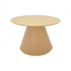 Τραπέζι σαλονιού Donda pakoworld mdf-μέταλλο σε sonoma απόχρωση Φ80x40εκ Τραπέζι σαλονιού Donda pakoworld mdf-μέταλλο σε sonoma απόχρωση Φ80x40εκ