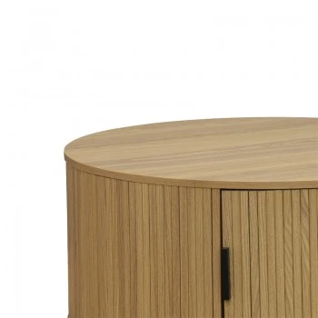 Coffee table Scandi pakoworld MDF in natural shade D80x35.5cm
