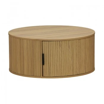 Coffee table Scandi pakoworld MDF in natural shade D80x35.5cm