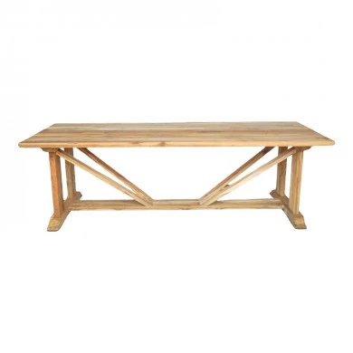 Table Smarious pakoworld teak wood in natural shade 250x100x78cm