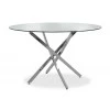 Dining table Steve pakoworld round with transparent glass D120x74,5cm
