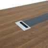 Conference table Oscar pakoworld 5cm walnut-anthracite 240x120x76cm