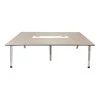 Conference table Armadi pakoworld in gray-white shade 240x120x75cm