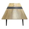 Meeting table professional Denith pakoworld dark grey-natural 240x120x75cm
