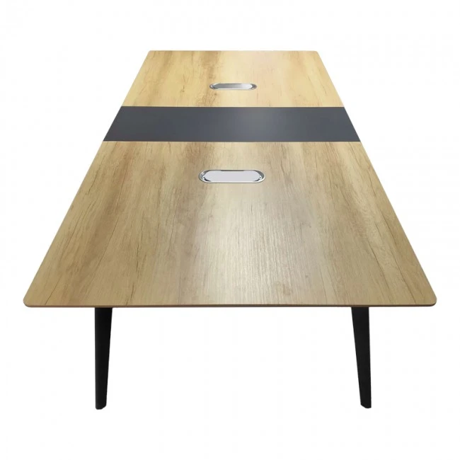 Meeting table professional Denith pakoworld dark grey-natural 240x120x75cm