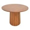 Tully table pakoworld solid acacia wood in walnut shade D120x75cm
