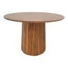 Tully table pakoworld solid acacia wood in walnut shade D120x75cm