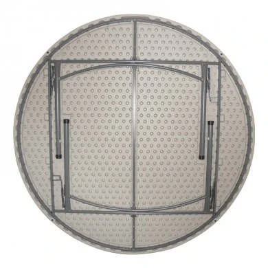 Foldable Comfort pakoworld catering table suitcase white round D180x74cm