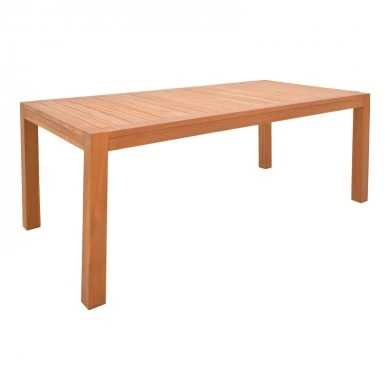 Vocaly pakoworld teak wood table in natural shade 200x100x75cm
