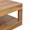 Volino pakoworld table solid sheesham wood in walnut shade 90x60x40cm