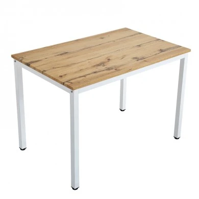 Dining table Witte pakoworld MDF/Metal in sonoma color with black leg 110x70x76cm