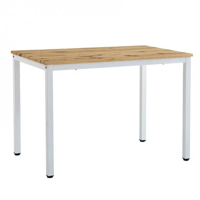Dining table Witte pakoworld MDF/Metal in sonoma color with black leg 110x70x76cm
