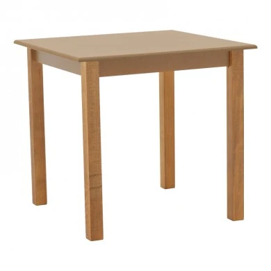 Table Zolenio pakoworld solid beech wood with mdf top polish walnut 60x60x76cm