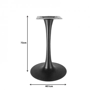 Cosmopol pakoworld metal table base in black shade D50x72cm