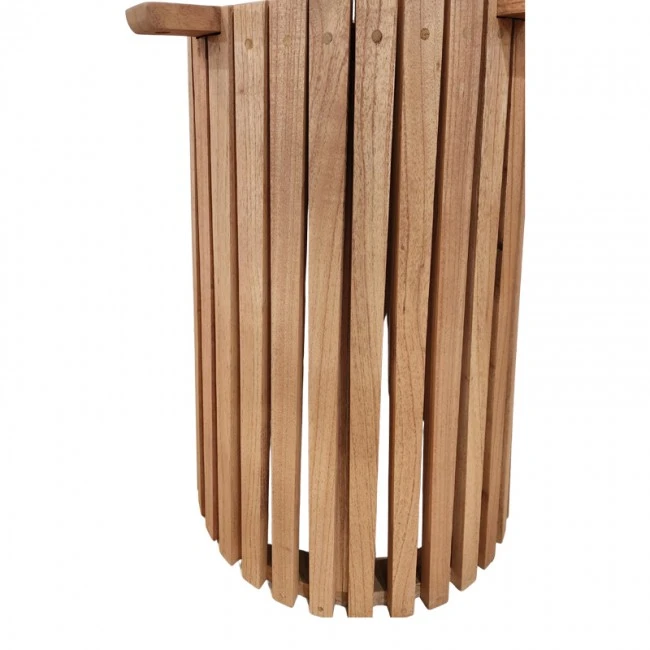 Indoor use table base Galy I pakoworld mindi wood in natural shade D60x75cm