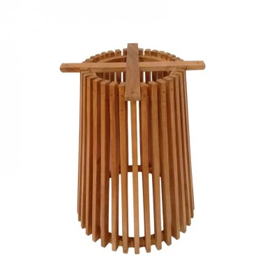 Indoor use table base Galy pakoworld mindi wood in natural shade D60x75cm