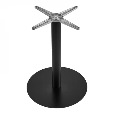 Βάση τραπεζιού Jefry pakoworld μεταλλική σε μαύρη απόχρωση Φ48x73εκ