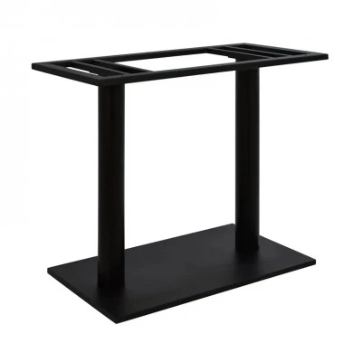 Soign pakoworld metal table base in black shade 80x40x72cm