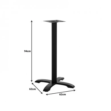 Steko pakoworld metal bar  table base in black shade 48x48x94cm