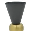 Vase Decorasie Inart black-gold metal D28x65cm