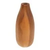 Vase Strezio pakoworld ceramic in natural-walnut color D8x18cm