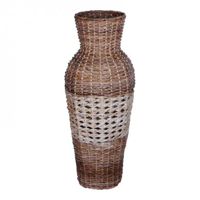 Vase Valeni Inart banana wood in natural shade 40x40x100cm