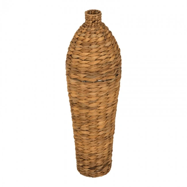 Vase Velout pakoworld hyacinth in natural color D18x57cm