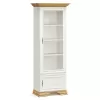 Βιτρίνα Jaden pakoworld golden oak-λευκό antique 70,5x43x197,5εκ