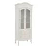 Showcase Pazlen Inart antique white color mdf 74.5x39x190cm
