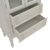 Showcase Pazlen Inart antique white color mdf 74.5x39x190cm