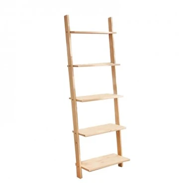 Fealor pakoworld bookcase natural pine wood 42x20x148cm