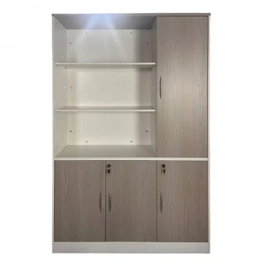 Office bookcase Armadi pakoworld in sonoma-white color 120x40x200cm