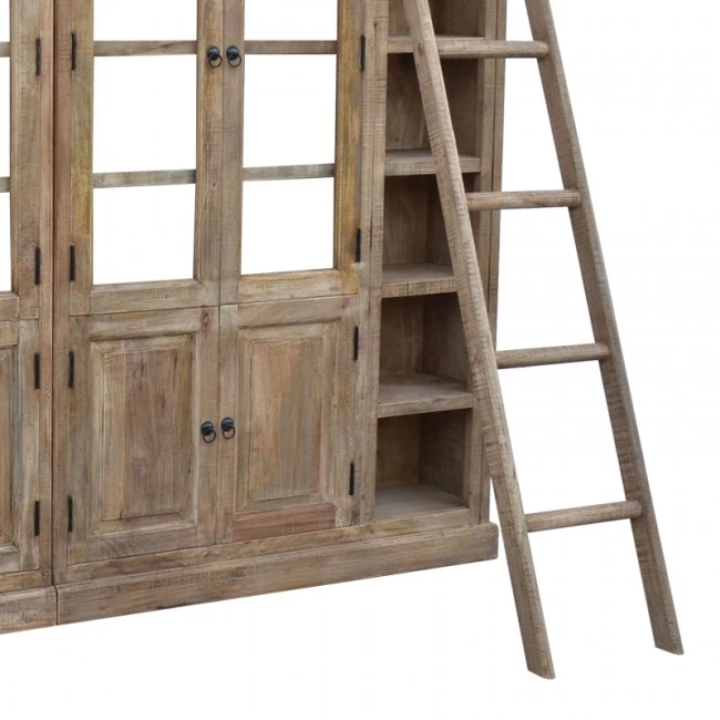 Library Librardy Inart lime wash solid mango wood 247x35x220cm