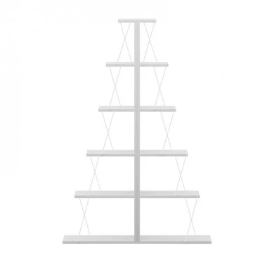 Bookcase mini Tars pakoworld white 100x22x150cm