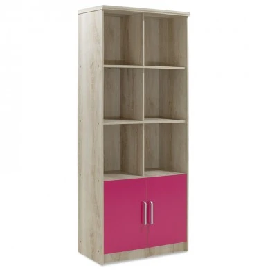 Children&#039;s bookcase Looney pakoworld castillo-pink 80.5x36.5x183.5