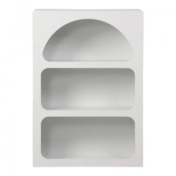 Bookcase Emersi pakoworld mdf in white color 70x35x100cm