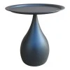Samino pakoworld metal side table in black shade D39x42cm