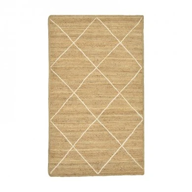 Carpet Strike Inart beige-ecru jute 120x180x1cm