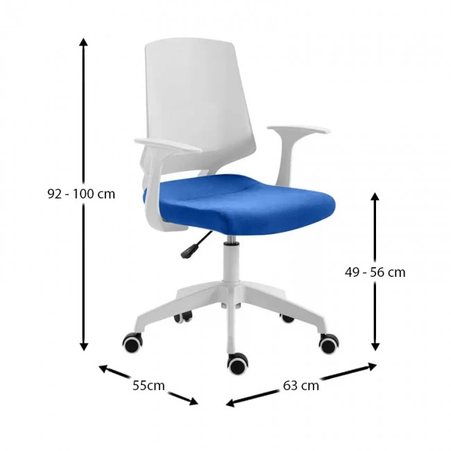 ΒΣ1150-W ΛΕΥΚΟ/ΜΠΛΕ ΥΦΑΣΜΑ ΠΟΛΥΘΡΟΝΑ ΓΡΑΦΕΙΟΥ - 01.0040