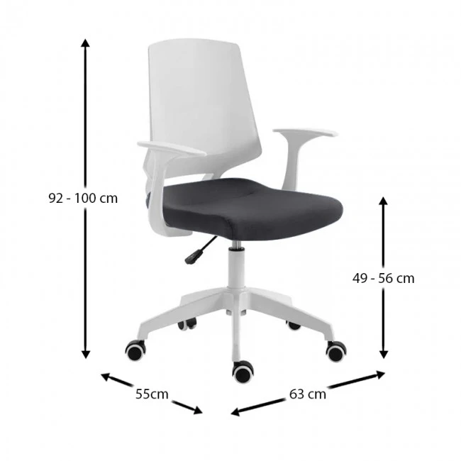 ΒΣ1150-W ΛΕΥΚΟ/ΜΑΥΡΟ ΥΦΑΣΜΑ ΠΟΛΥΘΡΟΝΑ ΓΡΑΦΕΙΟΥ - 01.0041