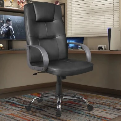 ΒΣ5500 ΜΑΥΡO PU ΠΟΛΥΘΡΟΝΑ ΓΡΑΦΕΙΟΥ - 01.0120