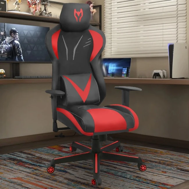 ΒΣ6100-R ΜΑΥΡΟ/ΚΟΚΚΙΝΟ ΠΟΛΥΘΡΟΝΑ GAMING - 01.0146