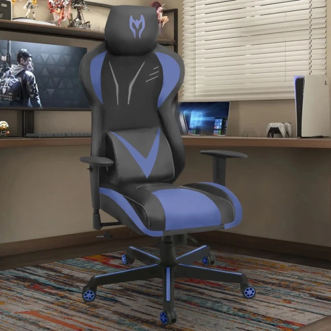 ΒΣ6100-BL ΜΑΥΡΟ/ΜΠΛΕ ΠΟΛΥΘΡΟΝΑ GAMING - 01.0148