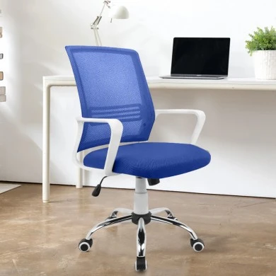 ΒΣ1600-W ΛΕΥΚΟ/ΜΠΛΕ MESH ΠΟΛΥΘΡΟΝΑ ΓΡΑΦΕΙΟΥ - 01.0165