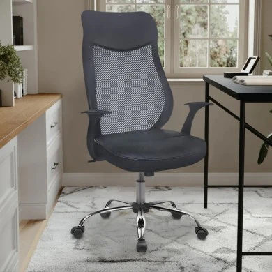 ΒΣ7600 ΜΑΥΡΟ MESH/PU ΠΟΛΥΘΡΟΝΑ ΓΡΑΦΕΙΟΥ - 01.0171