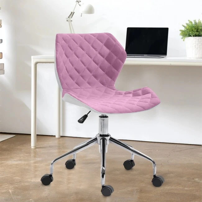 Α1700 ΧΡΩΜΙΟ/ΡΟΖ ΥΦΑΣΜΑ ΚΑΡΕΚΛΑ ΓΡΑΦΕΙΟΥ - 01.0234