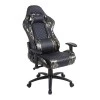 Army gaming - office armchair with Pu in black - olive drab color 64x63x126/136cm.