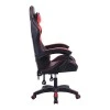 Gaming - office armchair with Pu in black - red color 63,5x61x112/134cm.